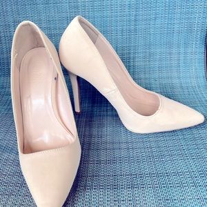 Charlotte Russe beige heels,